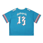Godspeed Skull Jersey T-Shirt Blue